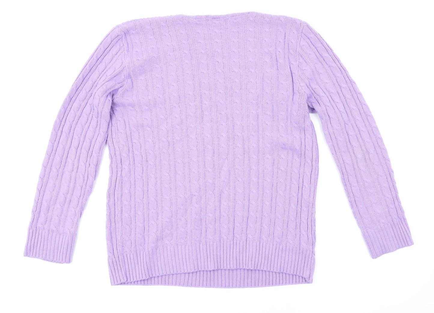 Envy Womens Purple   Pullover Jumper Size M