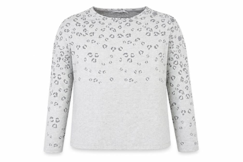 Next  Womens Grey Animal Print  Basic T-Shirt Size 12