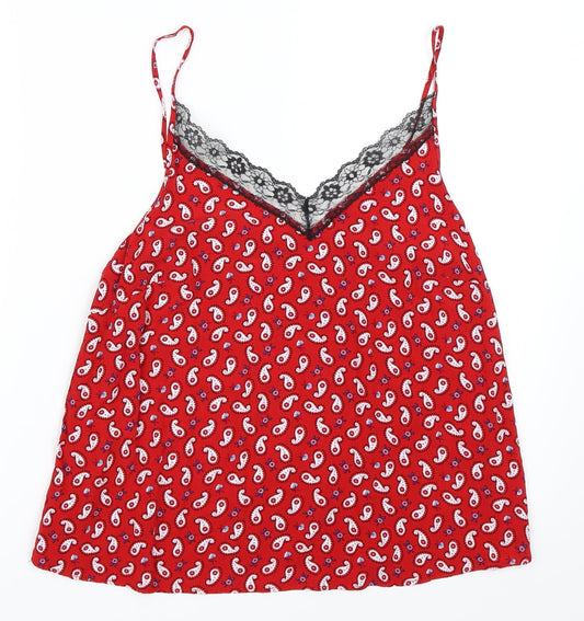 Papaya Womens Red   Camisole Blouse Size 12