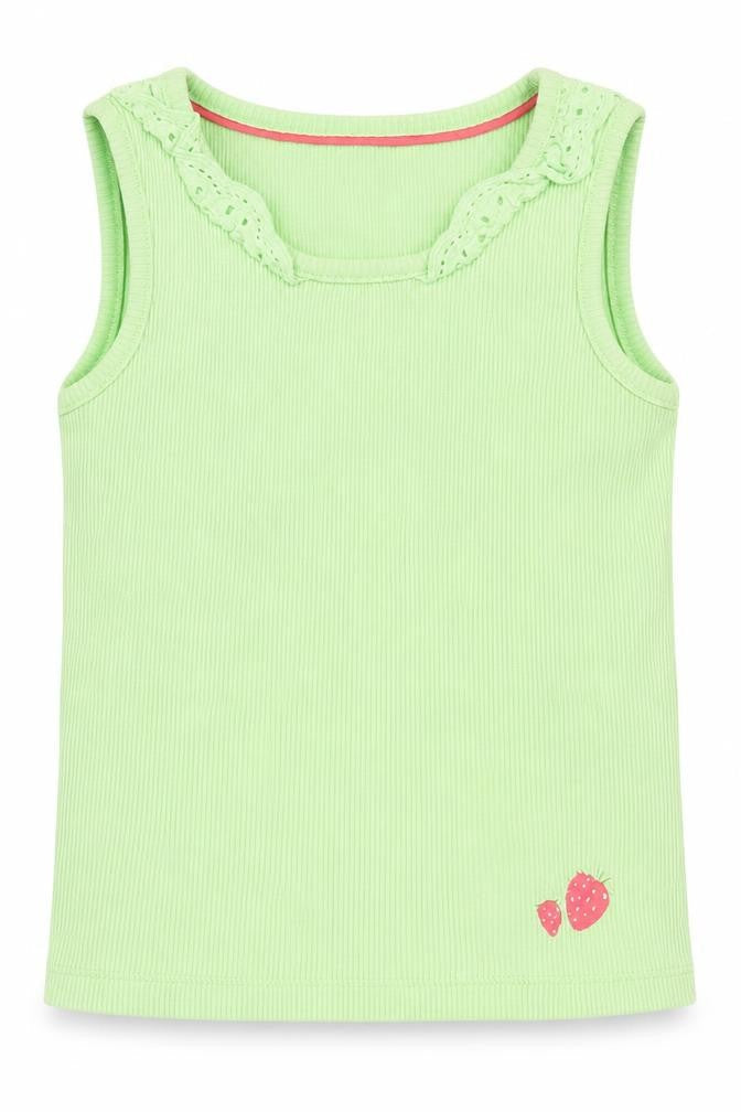 Mothercare Girls Green   Basic Tank Size 2-3 Years