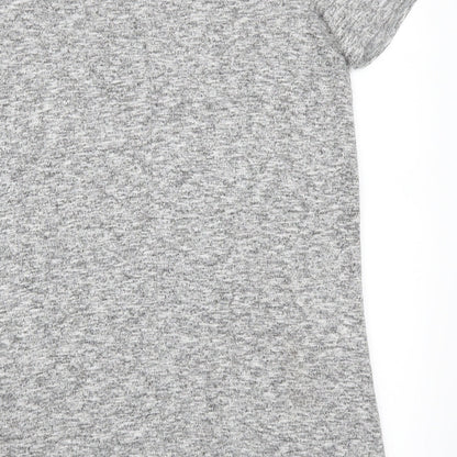 Brand and care label for Matalan women’s grey basic t-shirt, size UK 14, - don't wait for friday