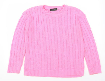 Additional front view of Destiny women’s pink jumper, size S