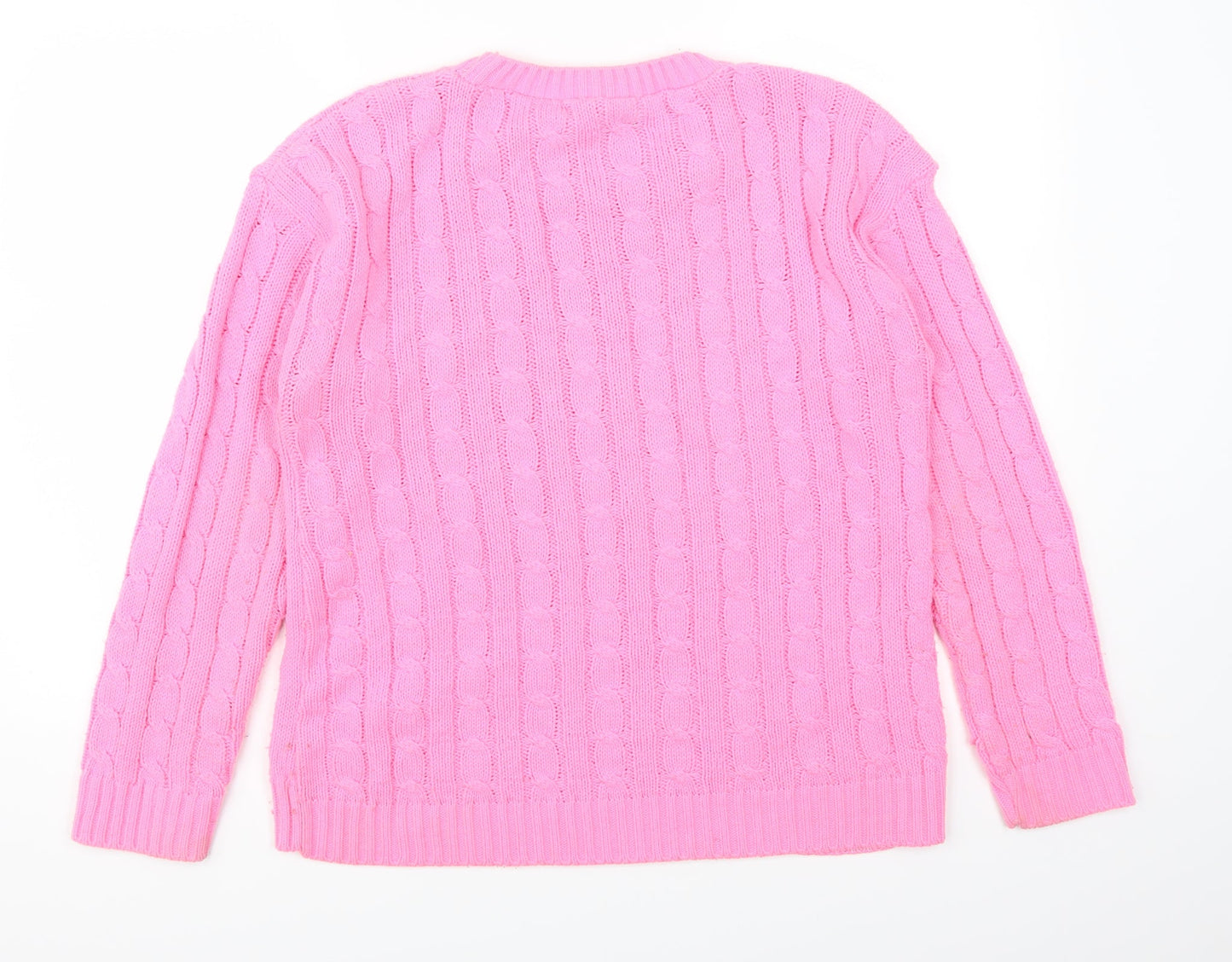 Destiny Womens Pink   Pullover Jumper Size S