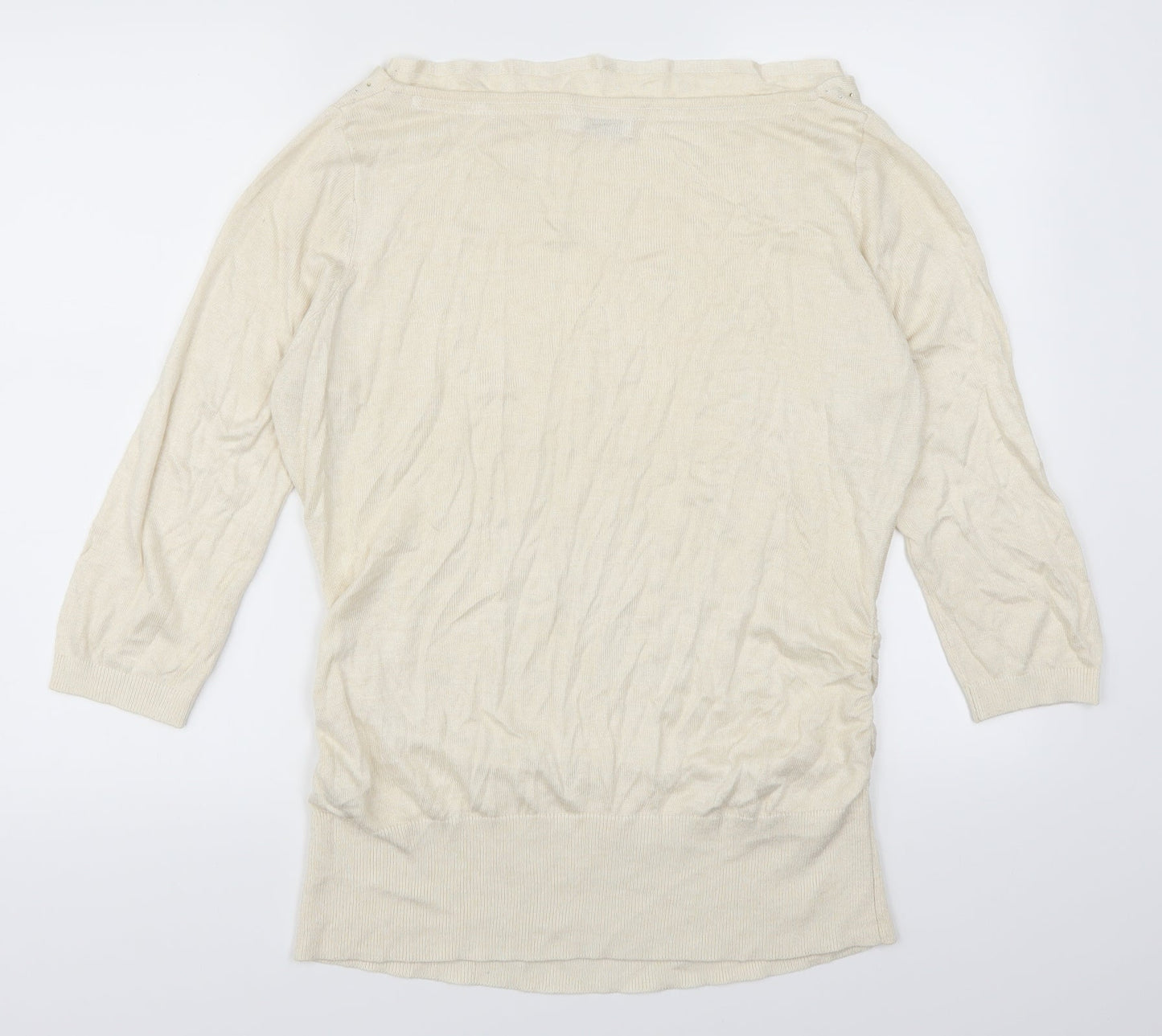 Reitmans Womens Beige  Rayon Pullover Jumper Size L