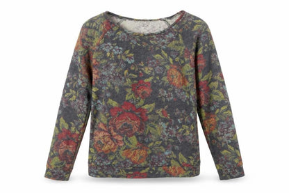 Front view of George women’s green pullover sweatshirt, size UK 8