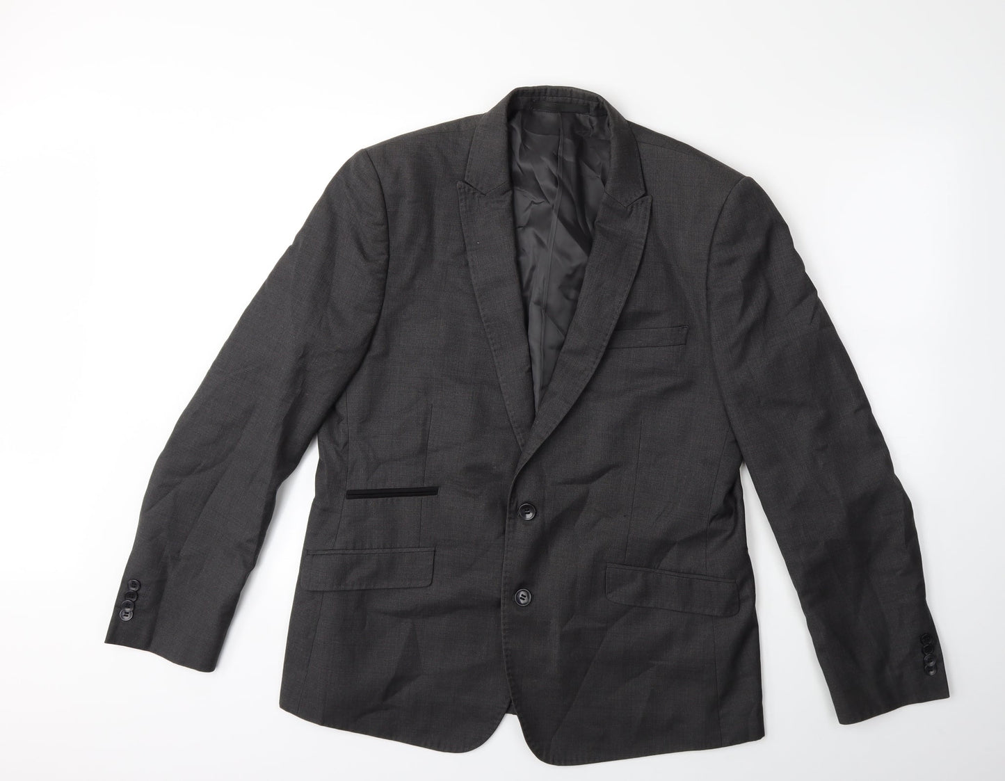 Preworn Mens Grey   Jacket Suit Jacket Size 38