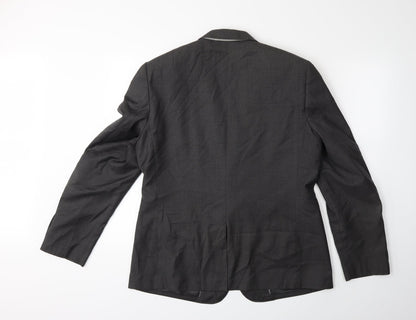 Back view of Preworn men’s grey jacket suit jacket, size 38