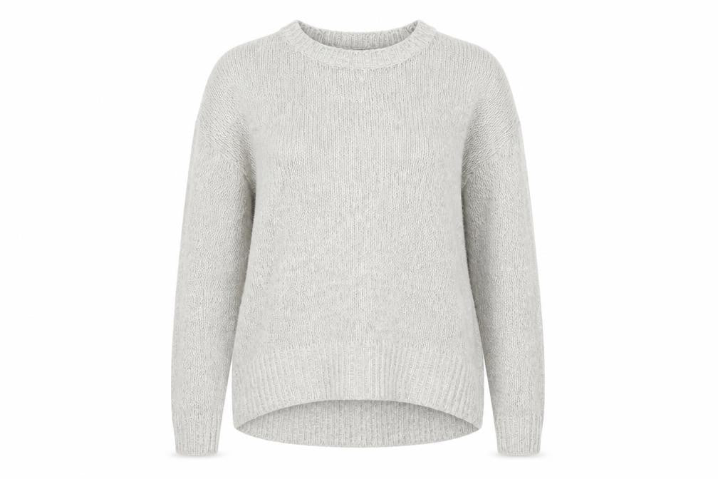 New Look Womens Grey  Knit Pullover Jumper Size S