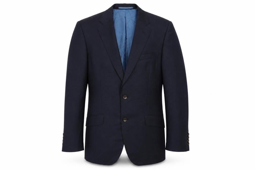 Marks & Spencer Mens Blue Striped  Jacket Suit Jacket Size 38