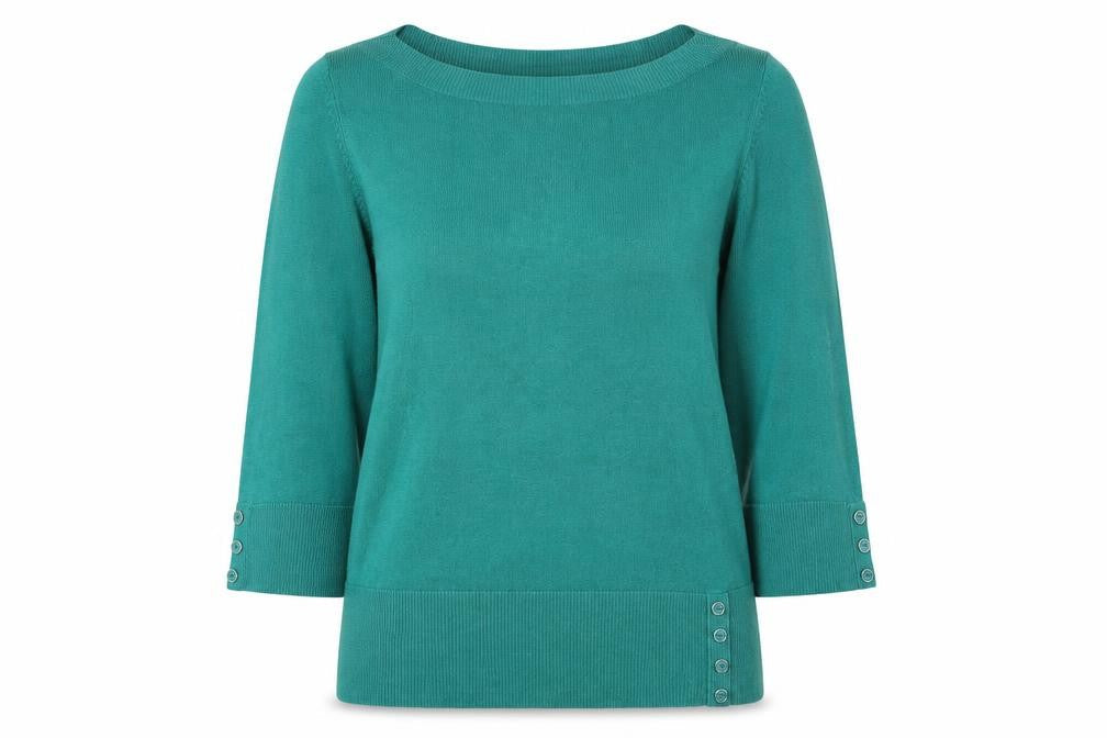 BHS Womens Green  Knit Pullover Jumper Size 14