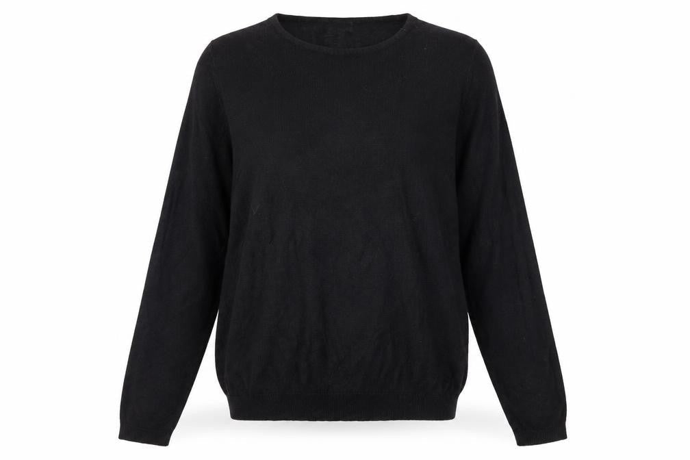Wardrobe Essentials Womens Black  Knit Pullover Jumper Size 12