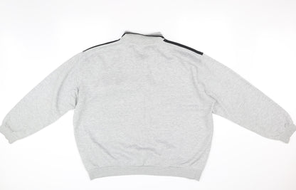 Back view of PREMIER MAN women’s grey jumper, size XL