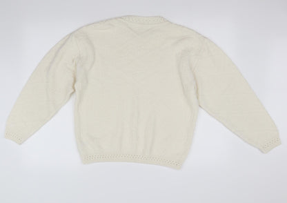 Back view of Berketex women’s beige jumper, size UK 12