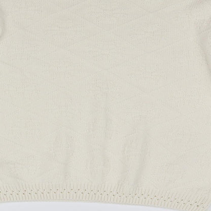 Brand and care label for Berketex women’s beige jumper, size UK 12