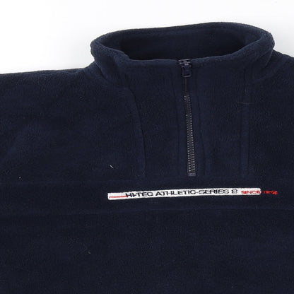 Close-up detail of Hi Tec girls’ blue jumper, size 7-8, years