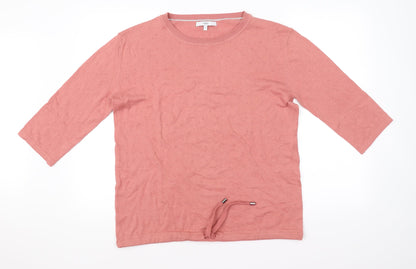 Front view of Next women’s pink jumper, size UK 8