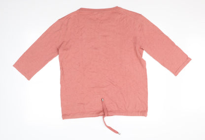 Back view of Next women’s pink jumper, size UK 8