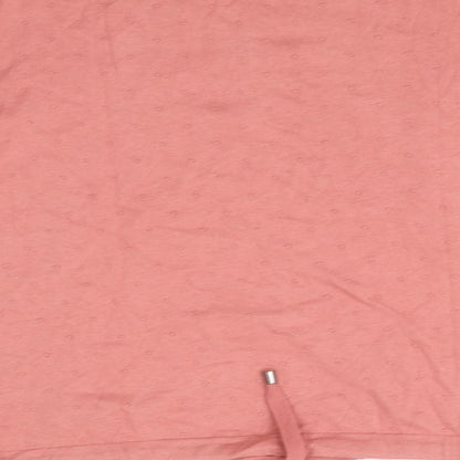 Brand and care label for Next women’s pink jumper, size UK 8