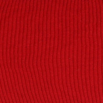 Brand and care label for Dorothy Perkins women’s red jumper, size UK 14