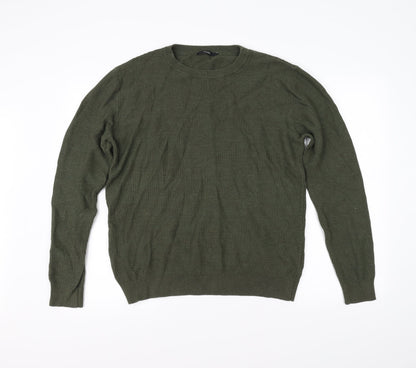 Additional front view of George girls’ green jumper, size L