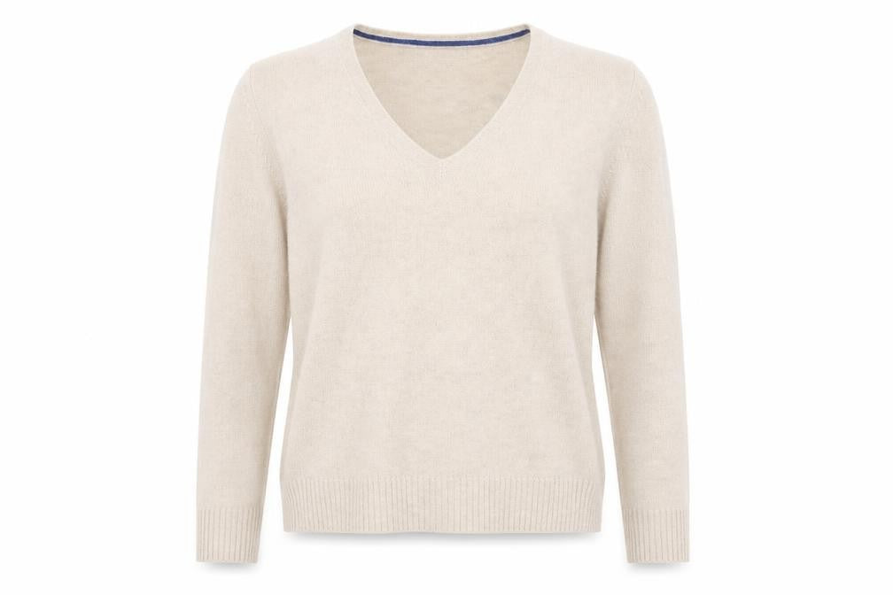 Marks & Spencer Collection Womens Beige   Pullover Jumper Size 12