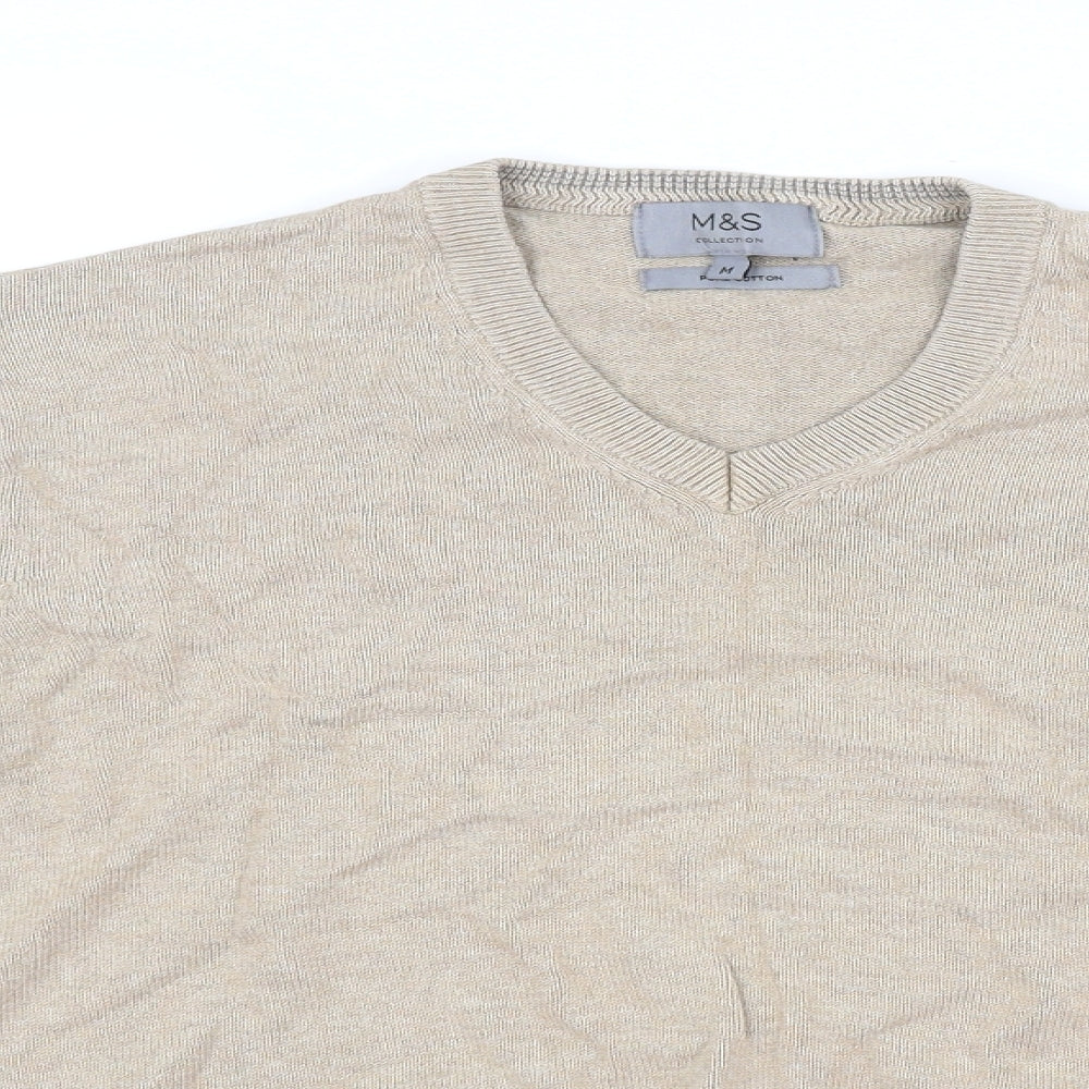 M&S Collection Womens Beige   Pullover Jumper Size M