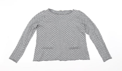 Additional front view of Tu women’s grey jumper, size UK 14