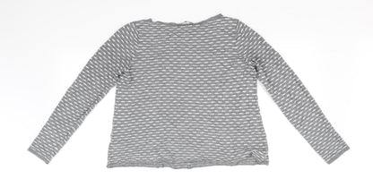 Back view of Tu women’s grey jumper, size UK 14