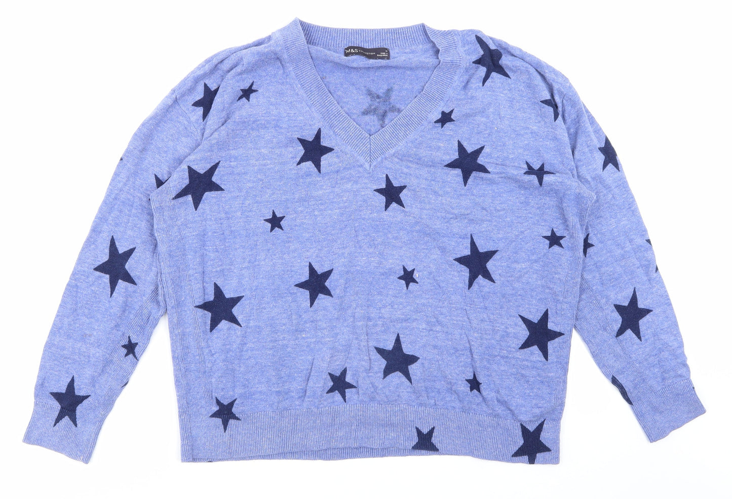 Marks and Spencer Womens Blue   Pullover Sweatshirt Size M