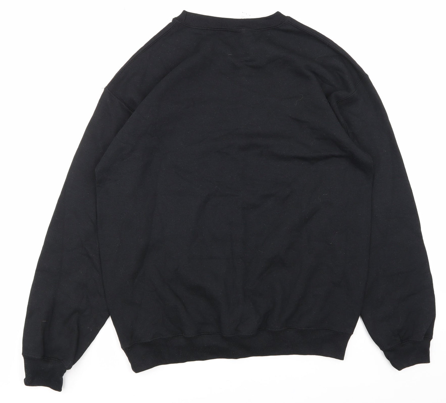 Gildan Mens Black   Pullover Sweatshirt Size M