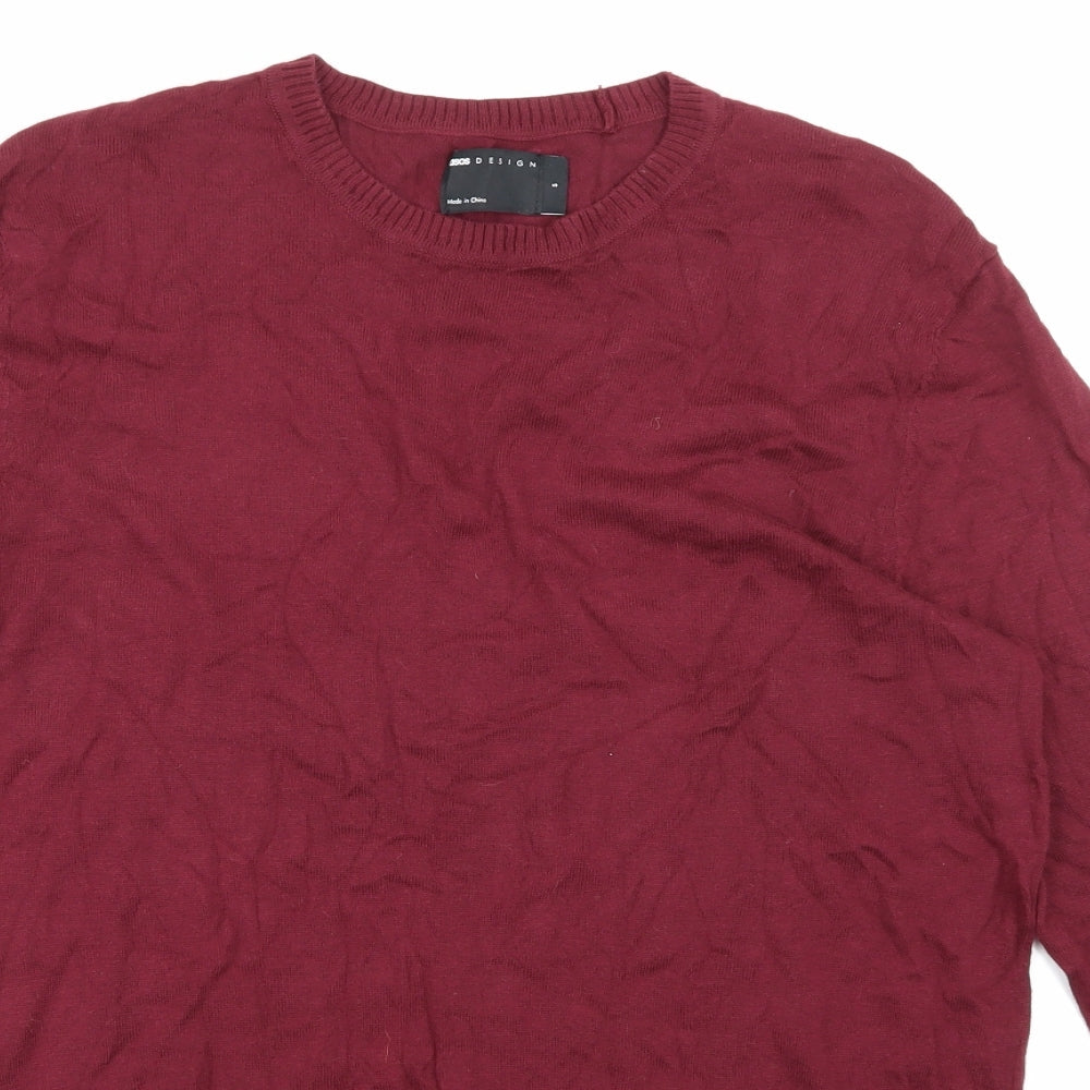 ASOS Mens Red   Pullover Sweatshirt Size S