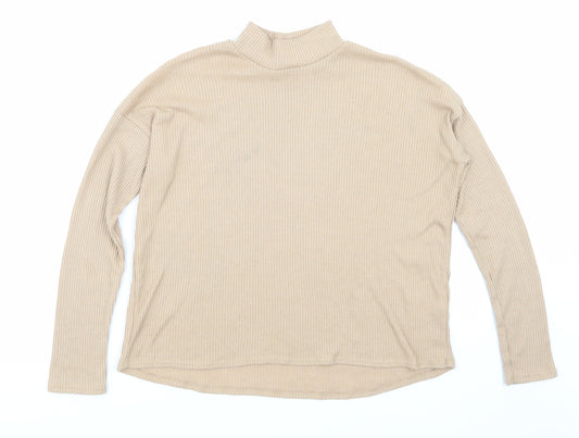 H&M Womens Beige   Basic T-Shirt Size XS