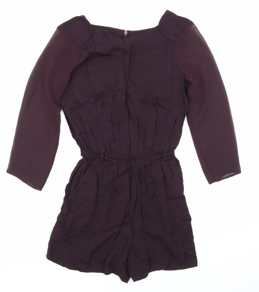 Riverisland Womens Purple   Playsuit One-Piece Size 6