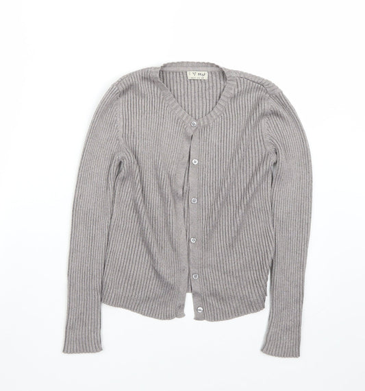 NEXT Girls Grey   Cardigan Jumper Size 9 Years
