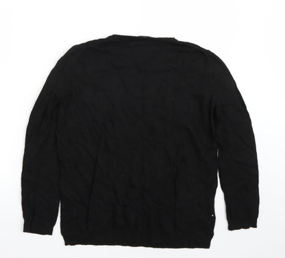 Back view of Zara women’s black jumper, size M