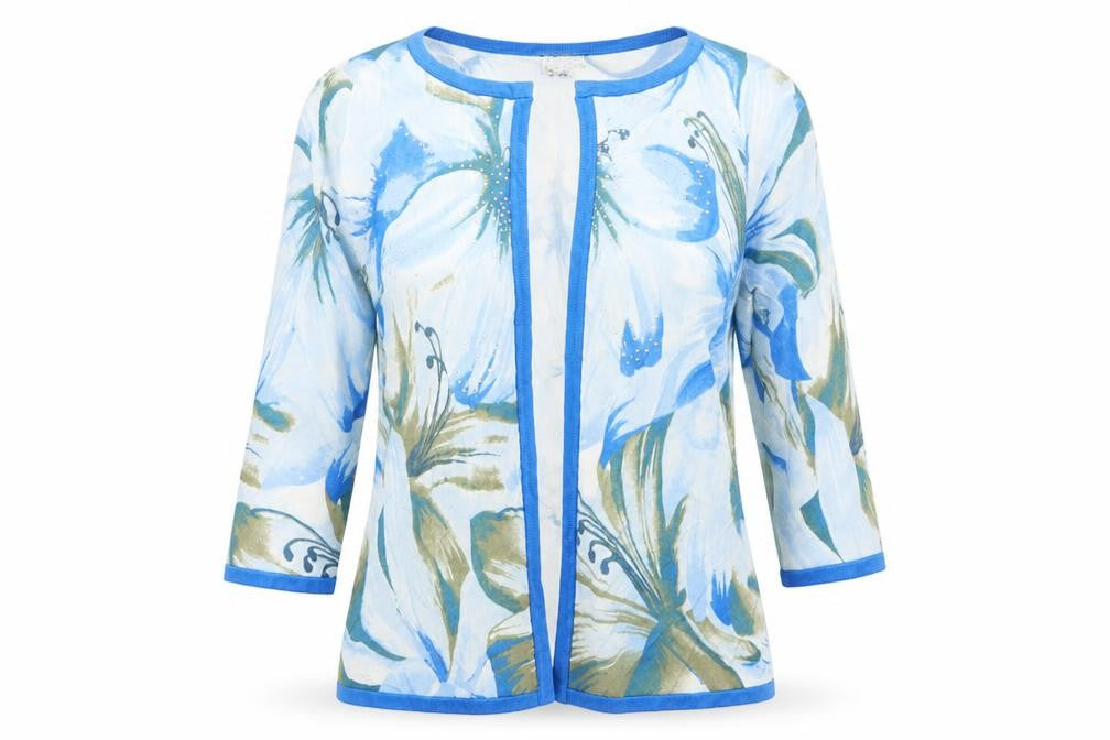 Casamia Womens Blue Cardigan Jumper Size M