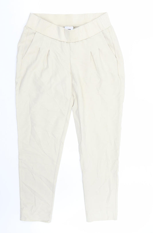 Mama Licous Womens Beige   Trousers  Size S L27 in