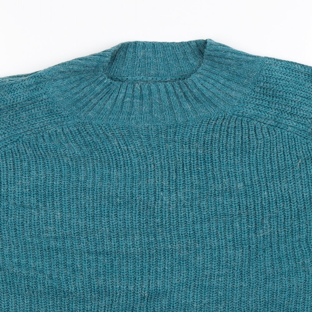 Papaya Womens Blue  Knit Pullover Jumper Size M  - Oversized