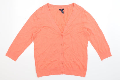 Front view of Gap women’s pink knit jumper, size L
