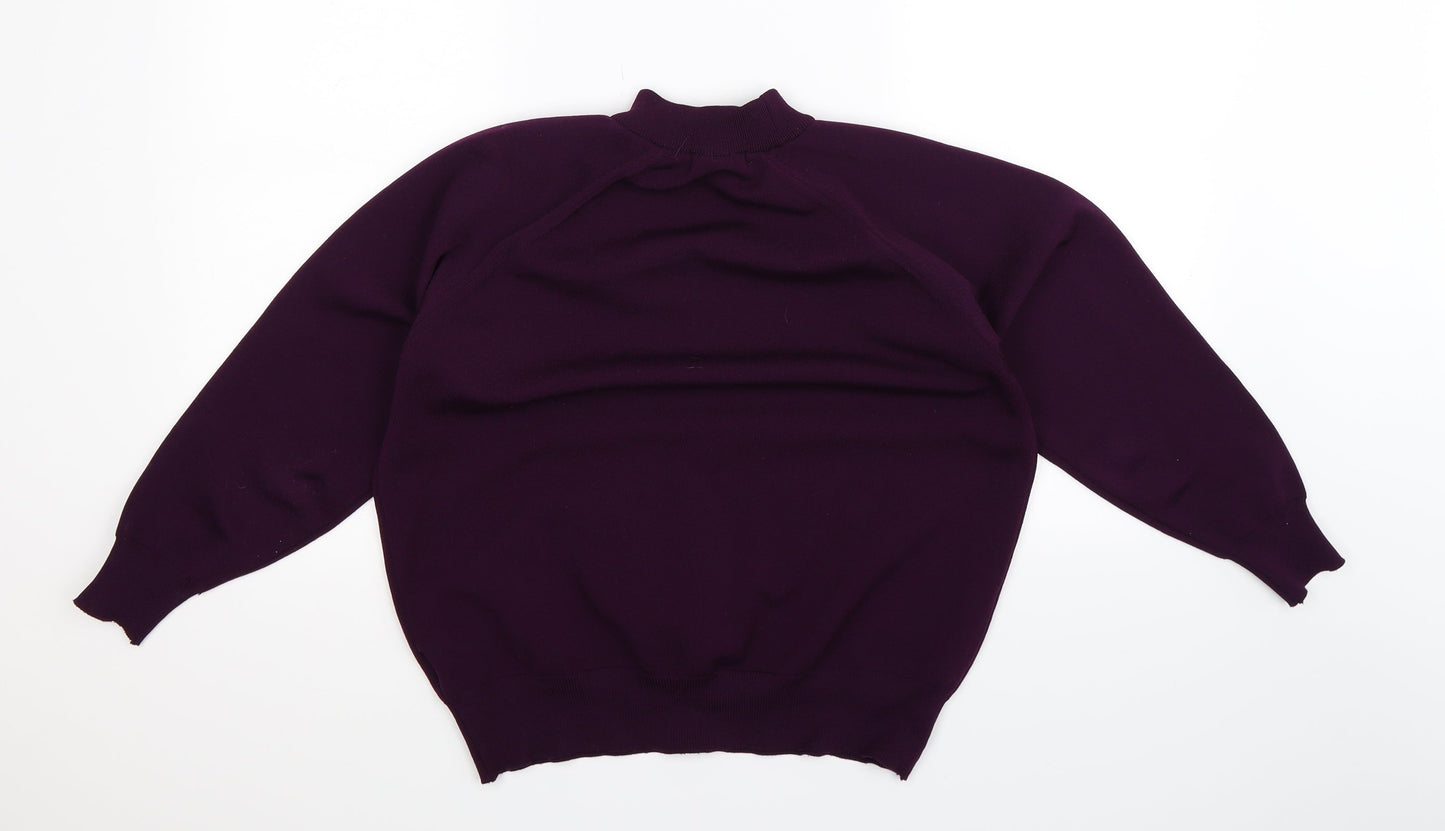 Berkertex Womens Purple  Knit Pullover Jumper Size 16