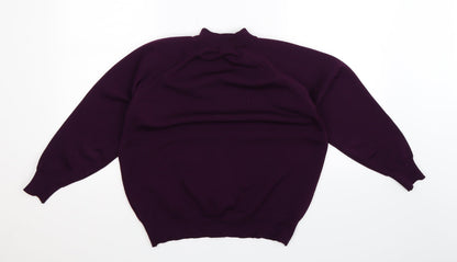 Back view of Berkertex women’s purple knit jumper, size UK 16
