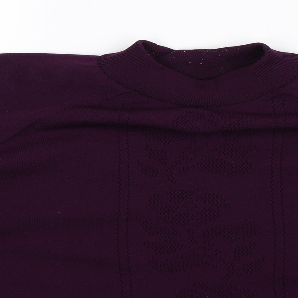 Berkertex Womens Purple  Knit Pullover Jumper Size 16