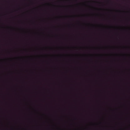 Brand and care label for Berkertex women’s purple knit jumper, size UK 16
