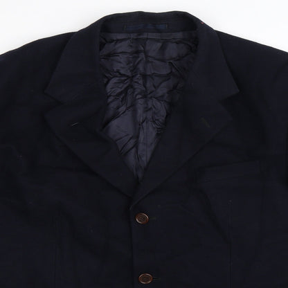 Close-up detail of Next men’s blue jacket blazer, size 42
