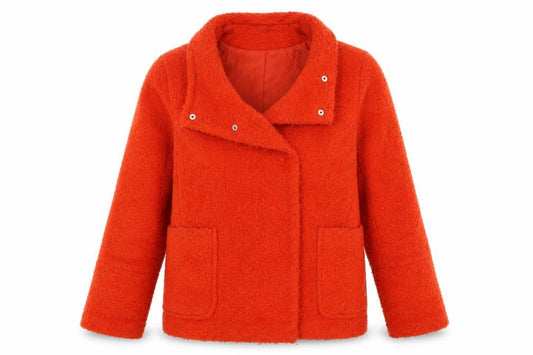 Atmosphere Womens Orange  Fleece Jacket  Size 10