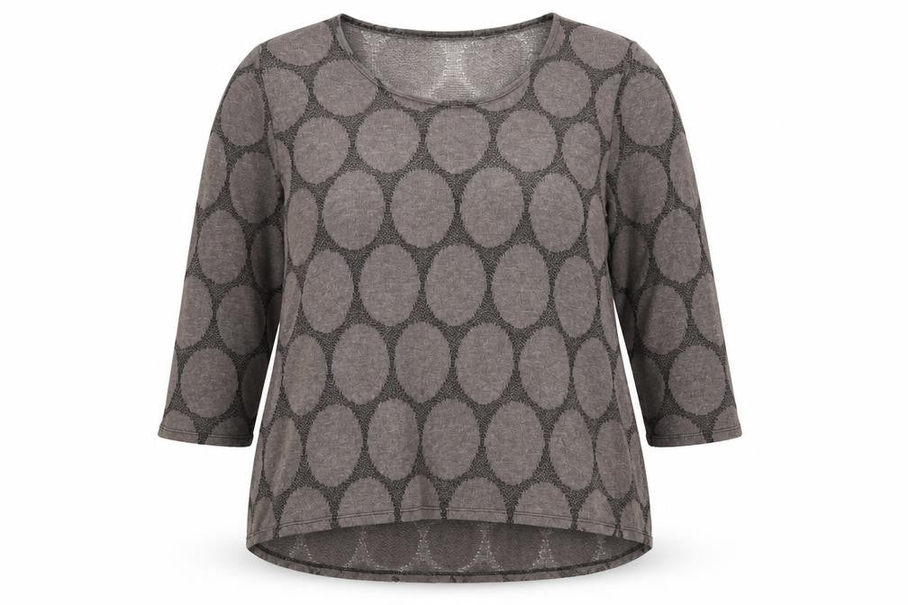 Saloos Womens Brown Geometric  Pullover Jumper Size 22