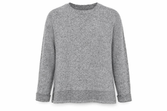 Front view of Primark women’s grey jumper, size UK 12