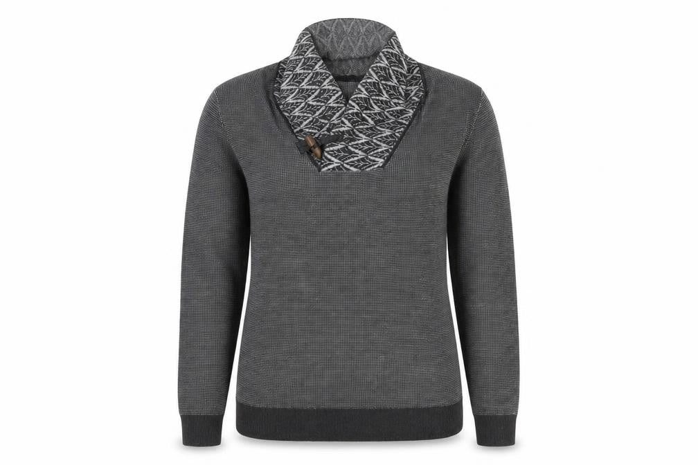 Preworn Womens Grey Geometric  Pullover Jumper Size XL