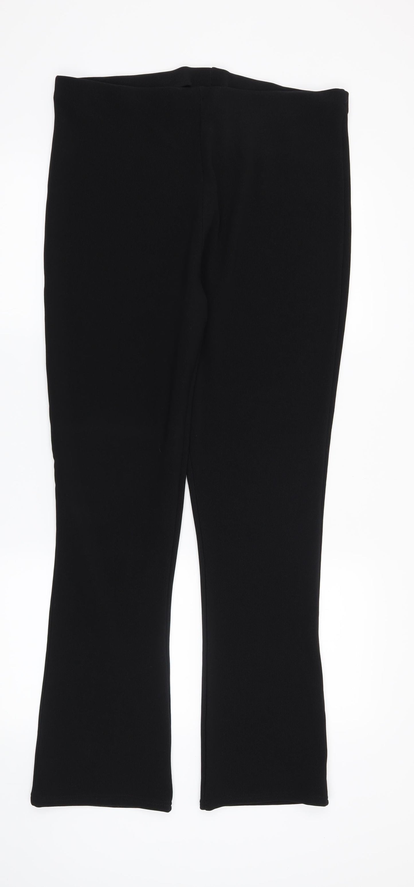 Preworn Womens Black   Trousers  Size 14 L30 in