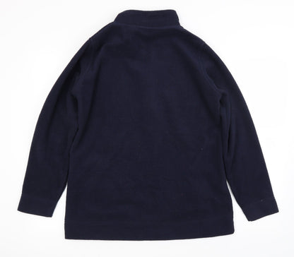 Back view of EWM women’s blue full zip jumper, size M